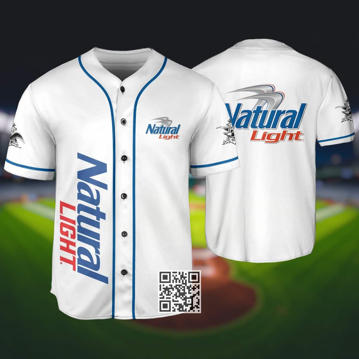 Basic Natural Light Baseball Jersey Gift For Beer Drinkers