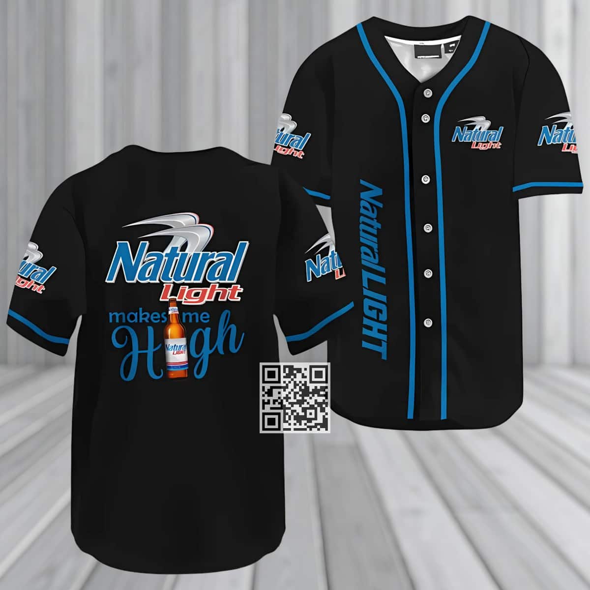 Natural Light Baseball Jersey Make Me High Beer Lovers Gift Natural Light Baseball Jersey Make Me High Beer Lovers Gift