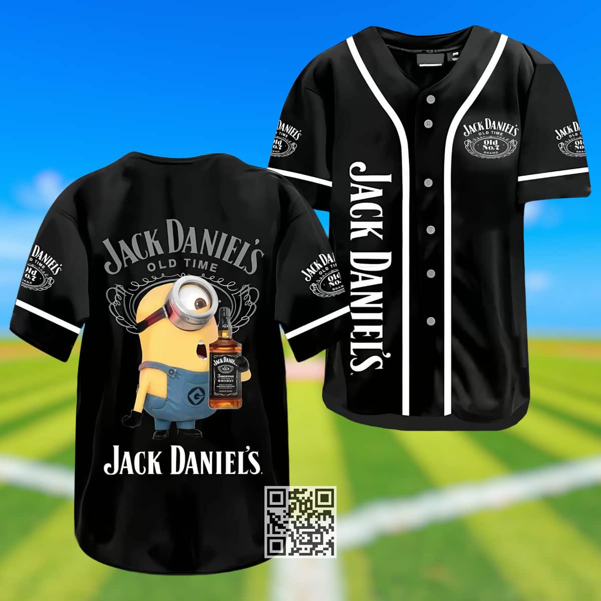 Minion Loves Jack Daniel's Baseball Jersey Gift For Whiskey Lovers