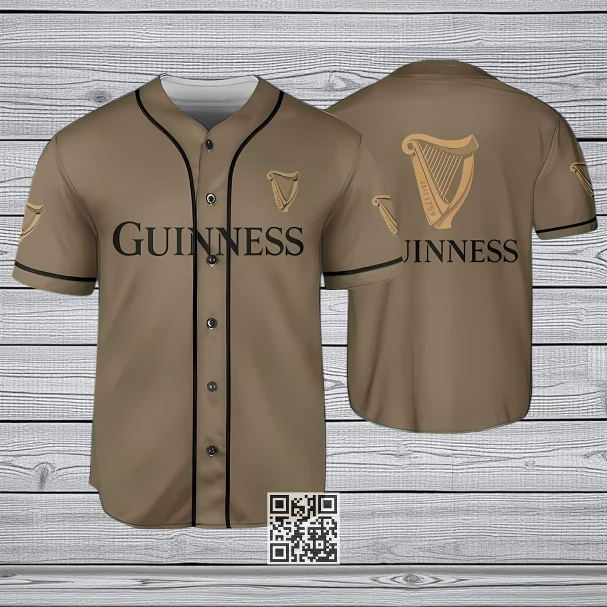 Basic Guinness Baseball Jersey Beer Lovers Gift