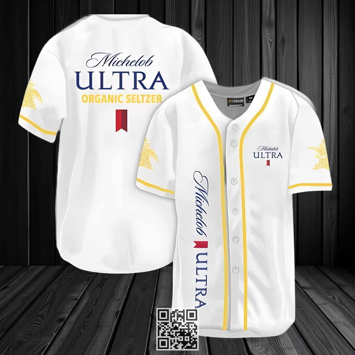 Basic Michelob ULTRA Baseball Jersey Organic Seltzer Spicy Pineapple Beer