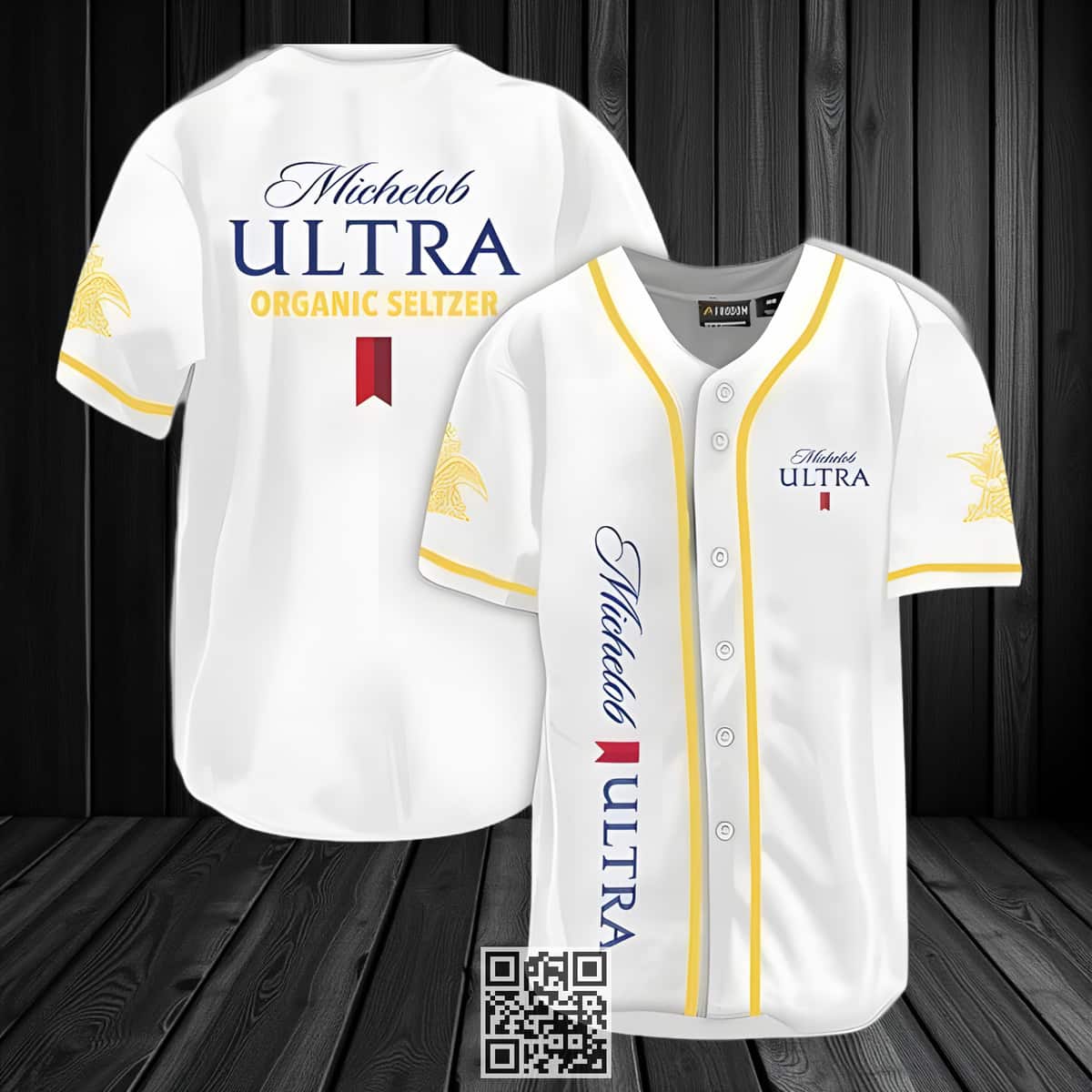 Basic Michelob ULTRA Baseball Jersey Organic Seltzer Spicy Pineapple Beer Basic Michelob ULTRA Baseball Jersey Organic Seltzer Spicy Pineapple Beer
