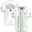 White Michelob ULTRA Baseball Jersey Organic Seltzer Gift For Fans White Michelob ULTRA Baseball Jersey Organic Seltzer Gift For Fans