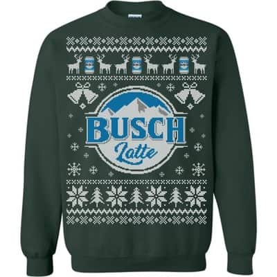Green Busch Latte Ugly Christmas Sweater Great Gift For Beer Drinkers Green Busch Latte Ugly Christmas Sweater Great Gift For Beer Drinkers