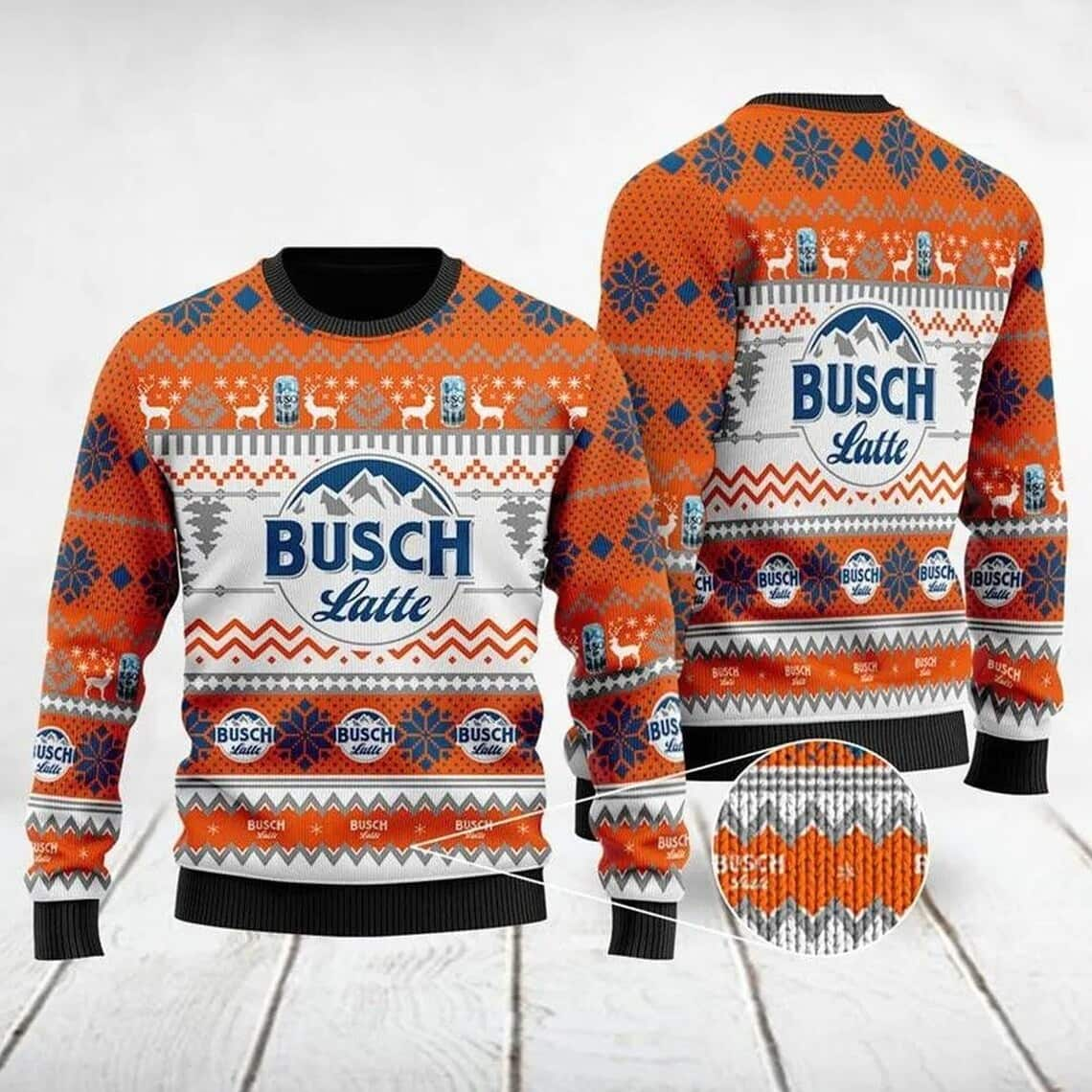 Busch Latte Ugly Christmas Sweater Xmas Gift For Sister