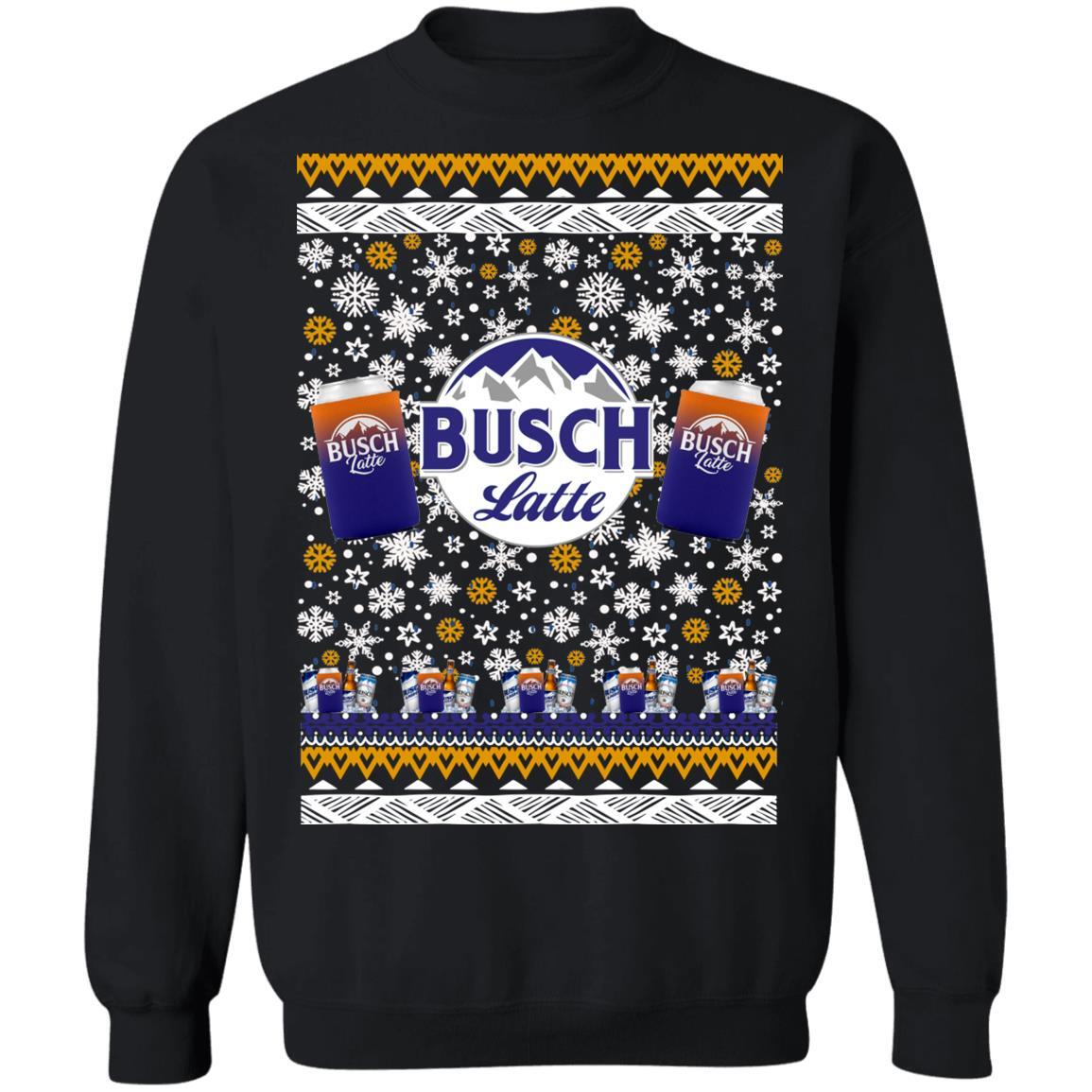 Busch Latte Beer Ugly Christmas Sweater Gift For Daughter From Mom