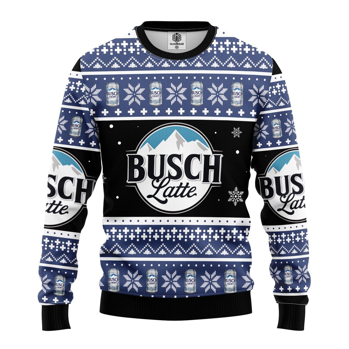 Busch Latte Beer Ugly Christmas Sweater Unique Christmas Gift For Beer Drinkers