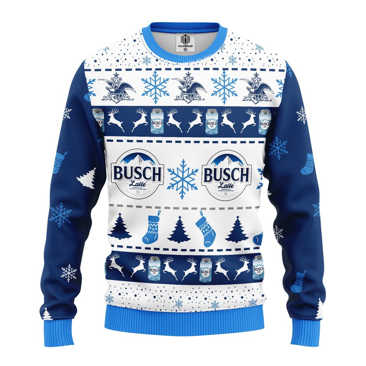 Amazing Busch Latte Ugly Christmas Sweater Gift For Beer Lovers