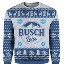 Busch Latte Beer Ugly Christmas Sweater Cool Gift For Best Friends Busch Latte Beer Ugly Christmas Sweater Cool Gift For Best Friends