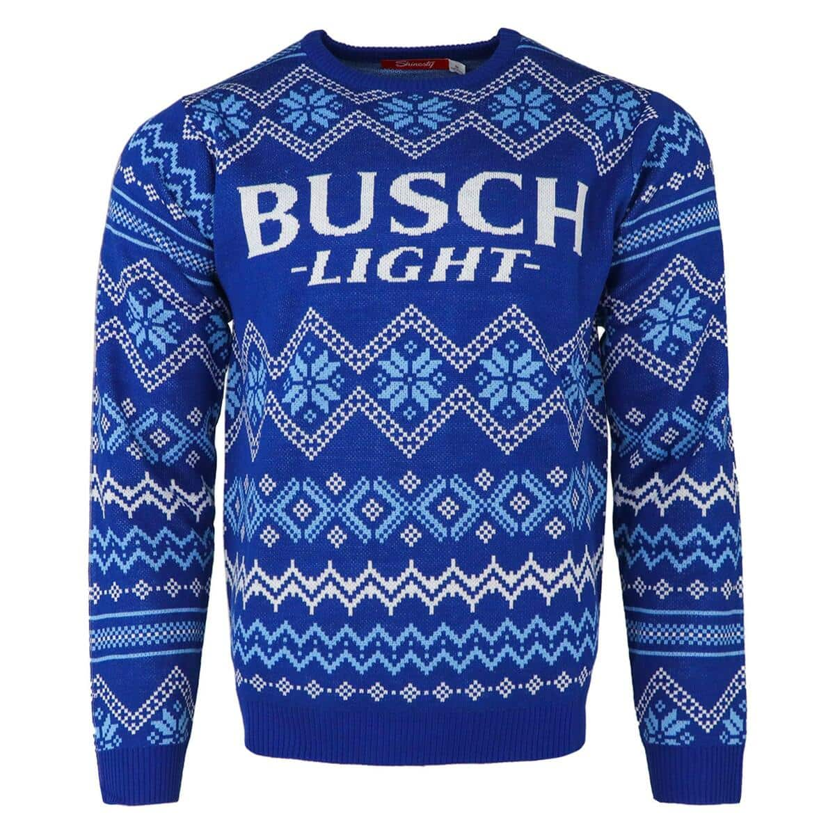 Busch Light Ugly Christmas Sweater Unique Gift For Beer Lovers