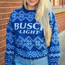 Busch Light Ugly Christmas Sweater Unique Gift For Beer Lovers Busch Light Ugly Christmas Sweater Unique Gift For Beer Lovers