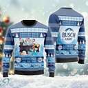 Busch Light Beer Ugly Christmas Sweater Funny Drinker Bells Drinking All The Way Busch Light Beer Ugly Christmas Sweater Funny Drinker Bells Drinking All The Way