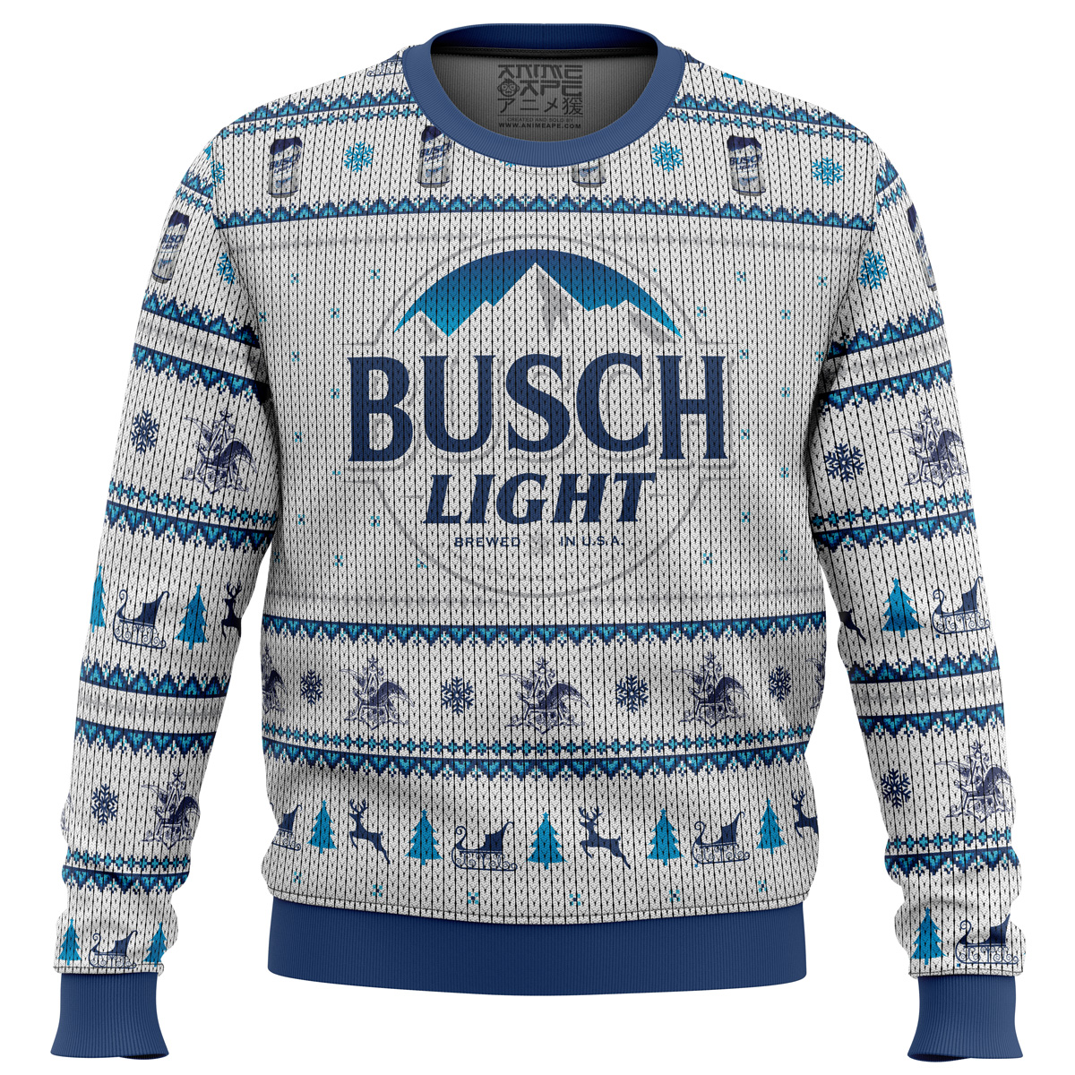 Busch Light Beer Ugly Christmas Sweater Classic Gift For Busch Fans