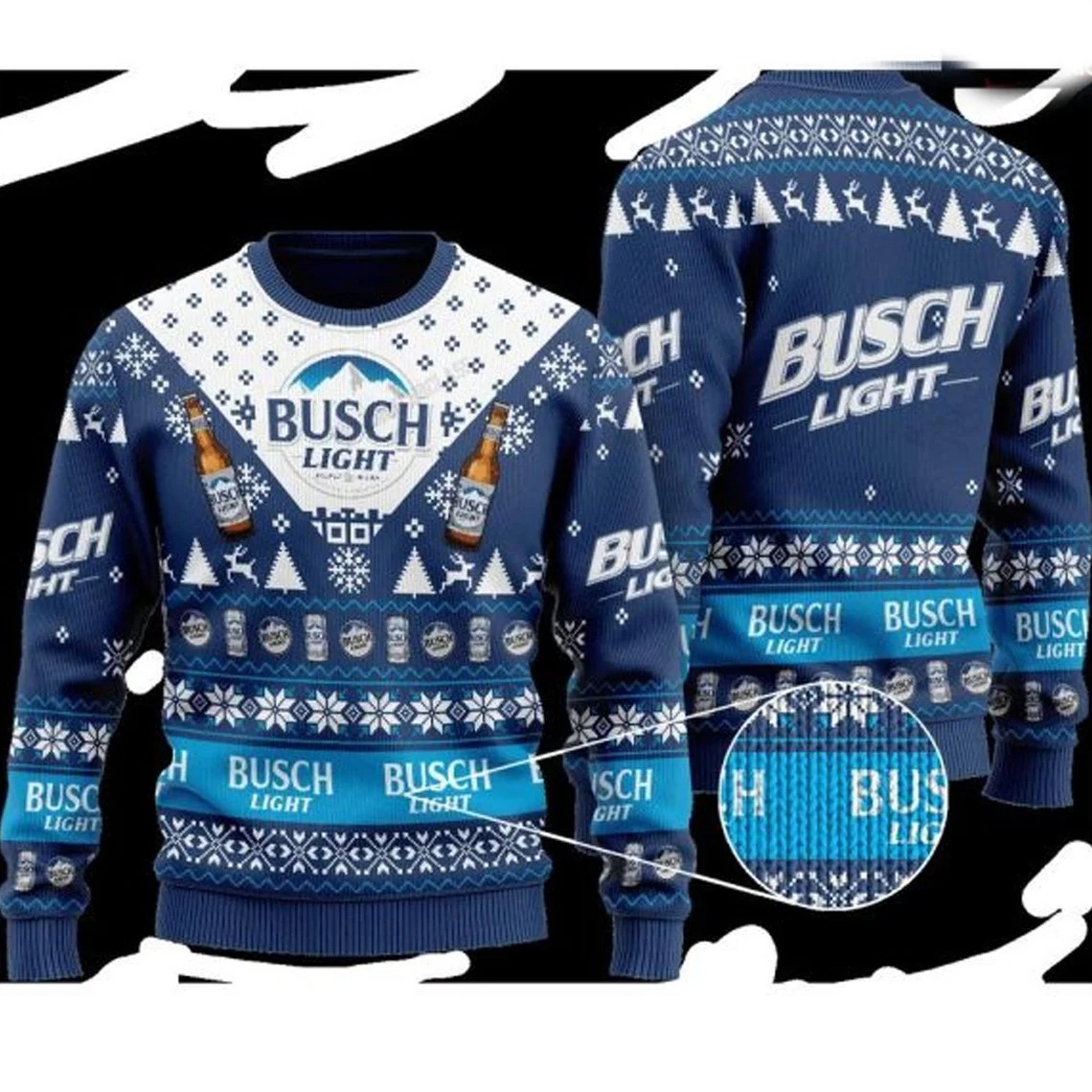 Busch Light Ugly Christmas Sweater Cool Gift For Best Friends