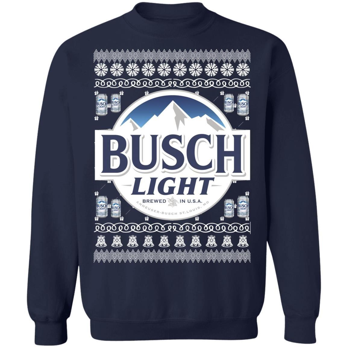 Busch Light Ugly Christmas Sweater Christmas Gift For Beer Lovers