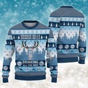 Busch Light Beer Ugly Christmas Sweater Drinker Bells Drinking All The Way Busch Light Beer Ugly Christmas Sweater Drinker Bells Drinking All The Way