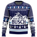 Cool To Hell With Your Mountains Show Me Your Busch Beer Ugly Christmas Sweater