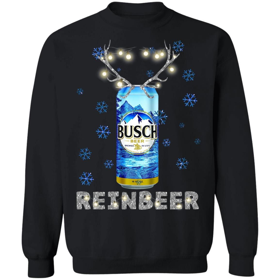 Funny Busch Ugly Christmas Sweater Reinbeer Gift For Best Friends