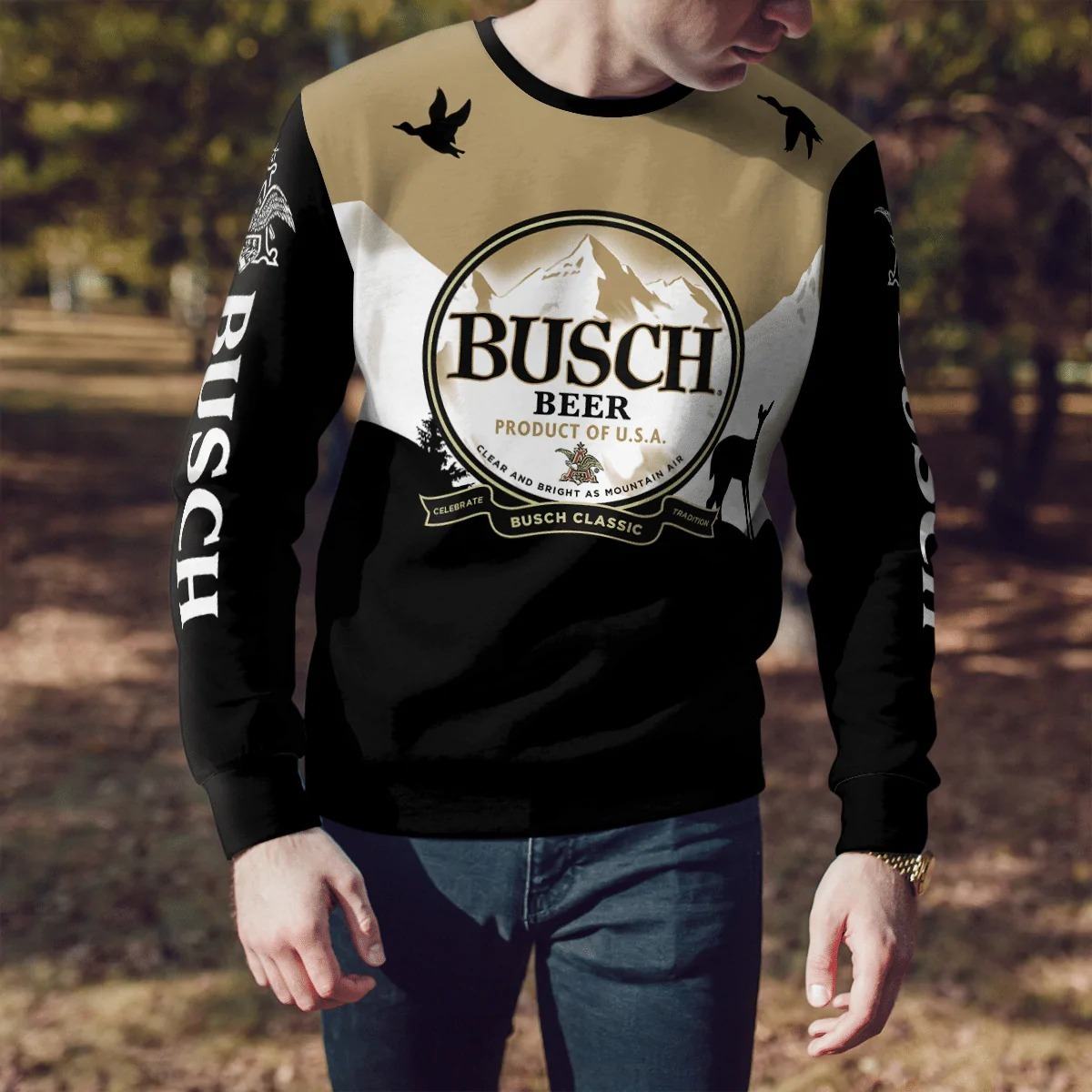 Busch Beer Classic Ugly Christmas Sweater Gift For Best Friends