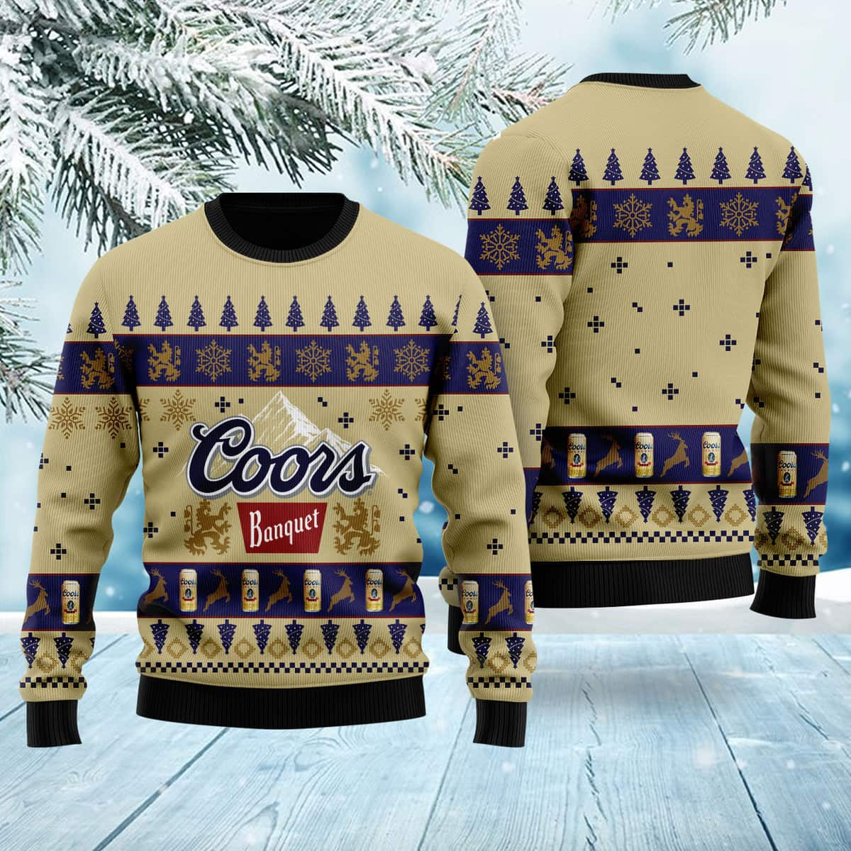 Coors Banquet Beer Ugly Christmas Sweater Birthday Gift For Son 