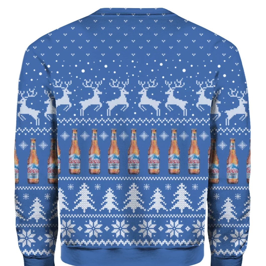 Royal All I Want For Christmas Is Coors Light Beer Ugly Christmas Sweater