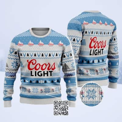 Classic Bright Coors Light Beer Ugly Christmas Sweater Classic Bright Coors Light Beer Ugly Christmas Sweater