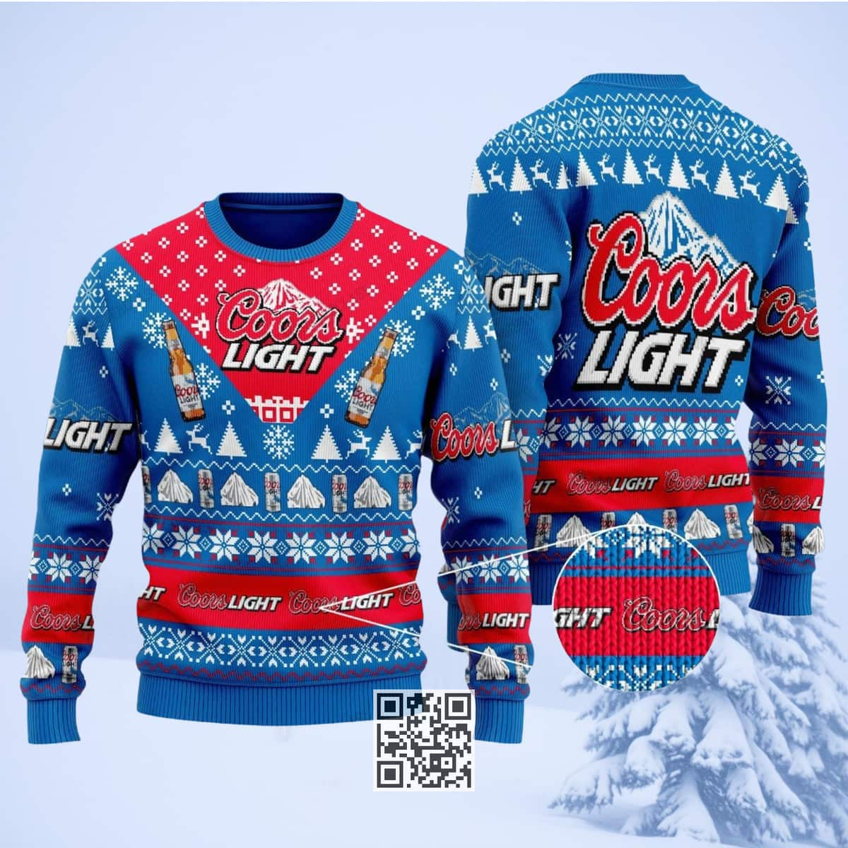 Coors Light Ugly Christmas Sweater Gift For Daughter From Dad