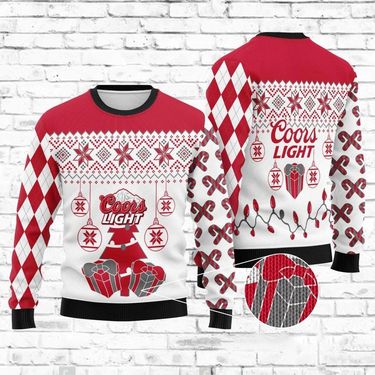 Coors Light Beer Ugly Christmas Sweater Surprise Christmas Gift For Daughter From Mom