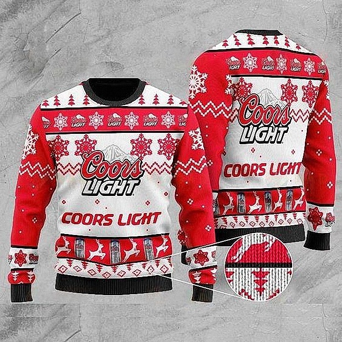 Coors Light Ugly Christmas Sweater Deer Gift For Girlfriend