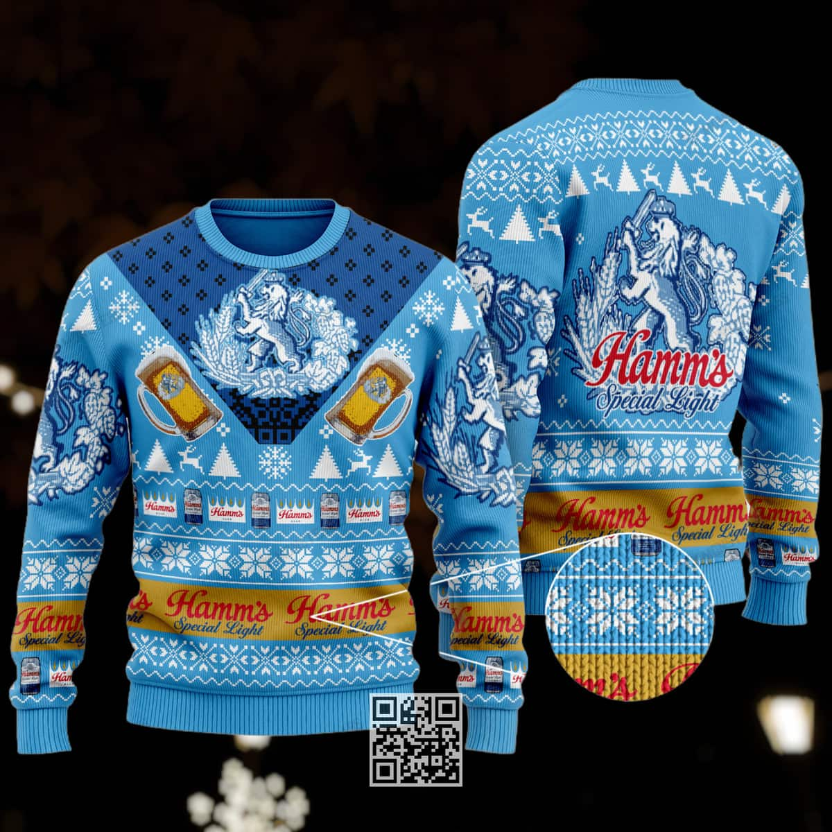 Hamm’s Special Light Beer Ugly Christmas Sweater Gift For Daughter