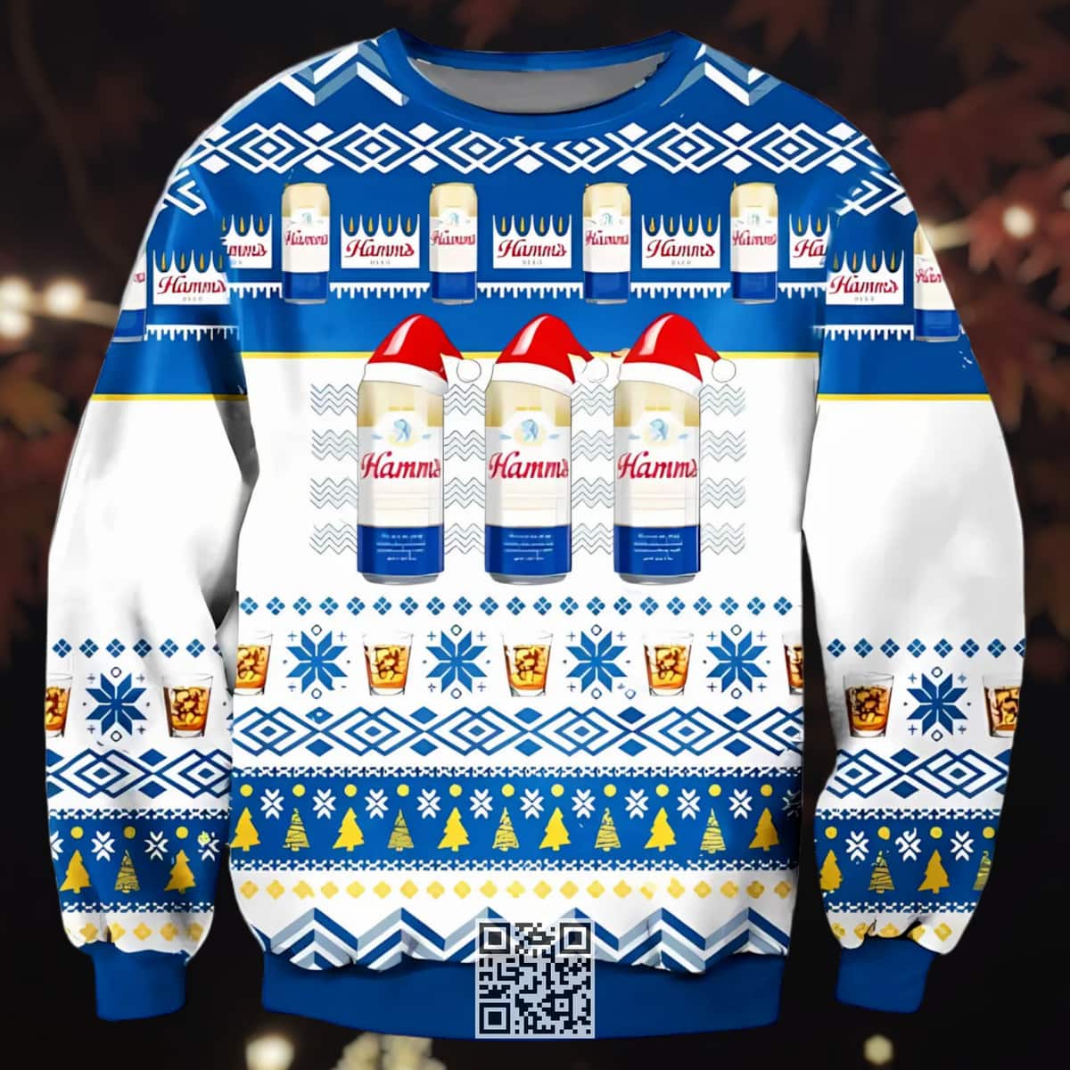 Hamm's Ugly Christmas Sweater Cool Gift For Dad Hamm's Ugly Christmas Sweater Cool Gift For Dad