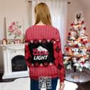 Gingerbread Coors Light Beer Ugly Christmas Sweater