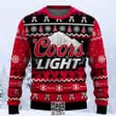 Coors Light Ugly Christmas Sweater Pine Tree Custom Name