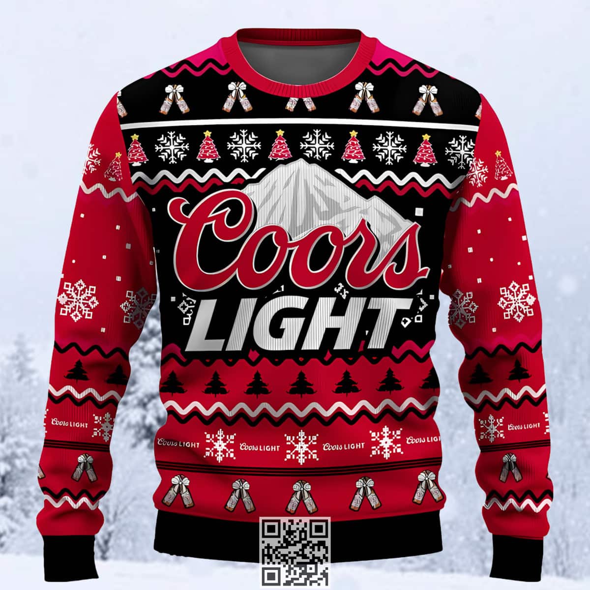 Coors Light Ugly Christmas Sweater Pine Tree Custom Name Coors Light Ugly Christmas Sweater Pine Tree Custom Name
