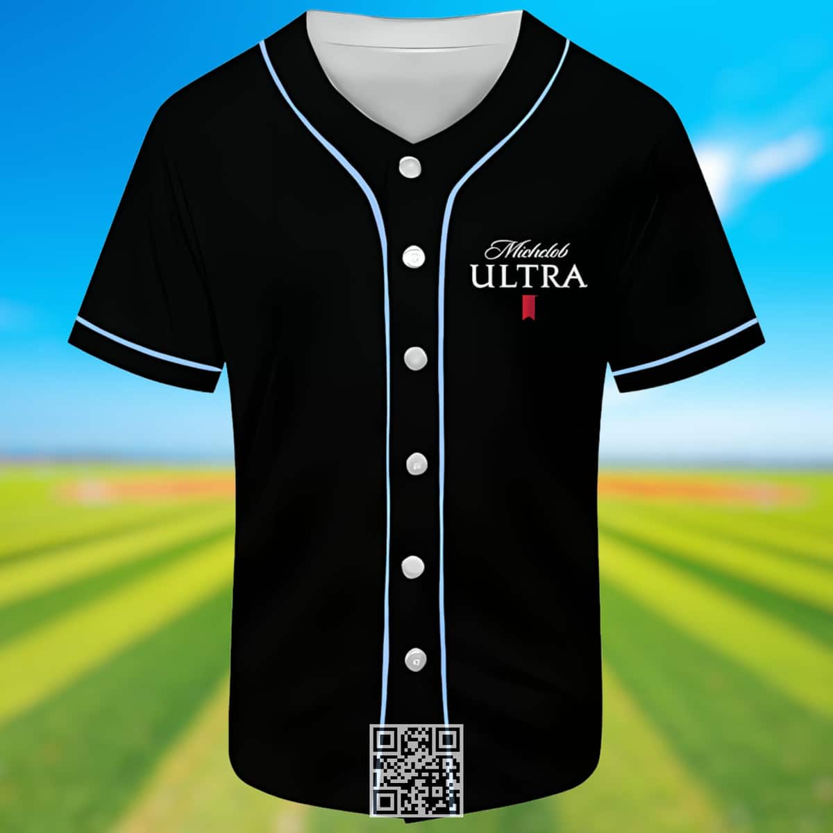 Michelob ULTRA Superior Light Beer Baseball Jersey Michelob ULTRA Superior Light Beer Baseball Jersey