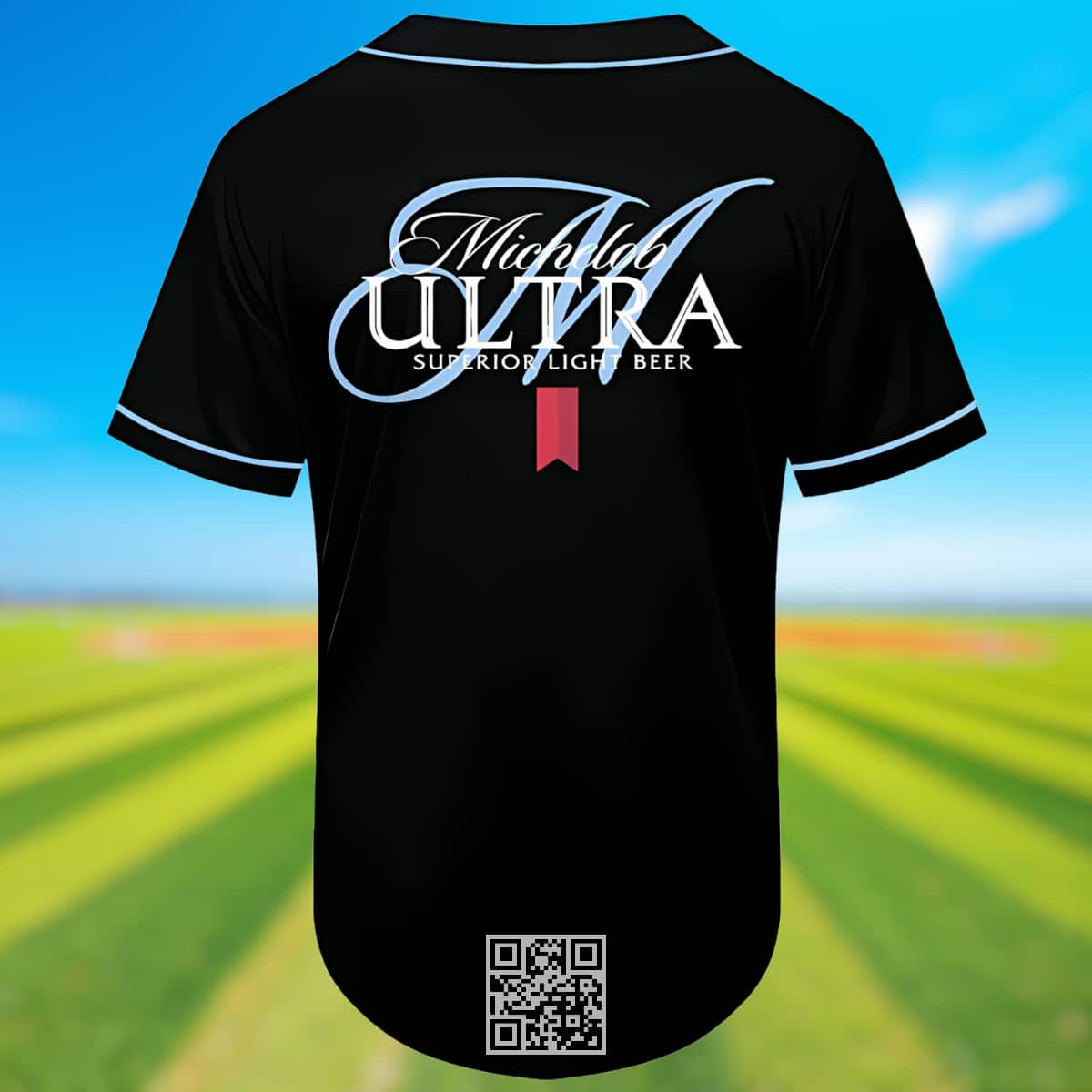 Michelob ULTRA Superior Light Beer Baseball Jersey Michelob ULTRA Superior Light Beer Baseball Jersey