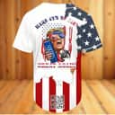 Donald Trump Michelob ULTRA Beer Baseball Jersey Donald Trump Michelob ULTRA Beer Baseball Jersey
