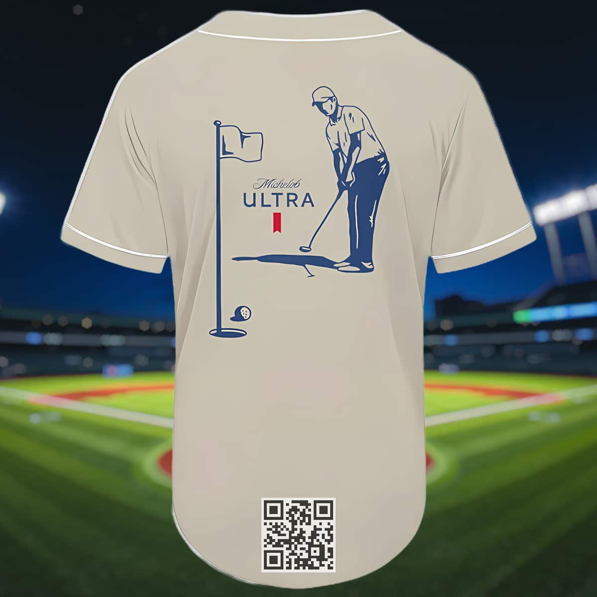 Michelob ULTRA Beer Baseball Jersey Golf Player Michelob ULTRA Beer Baseball Jersey Golf Player
