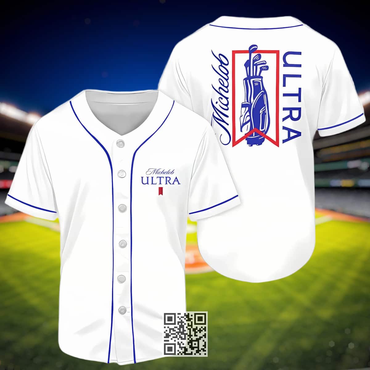 Michelob ULTRA Beer Baseball Jersey Golf Bag Michelob ULTRA Beer Baseball Jersey Golf Bag