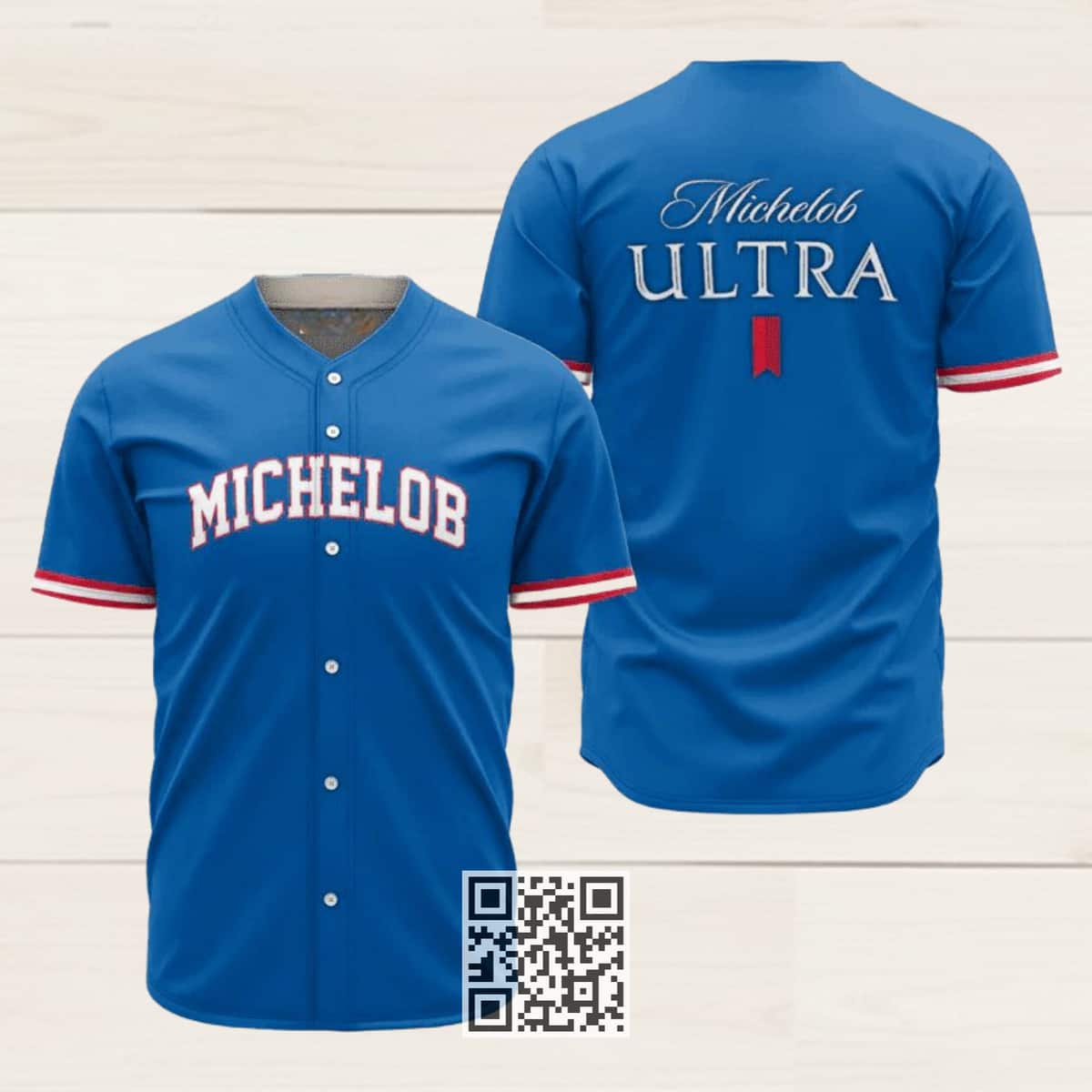 Basic Michelob ULTRA Beer Baseball Jersey Basic Michelob ULTRA Beer Baseball Jersey