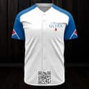 White And Blue Michelob ULTRA Beer Baseball Jersey