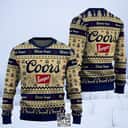 Coors Banquet Beer Ugly Christmas Sweater Snowing Coors Banquet Beer Ugly Christmas Sweater Snowing