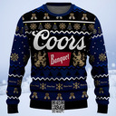 Personalized Coors Banquet Ugly Christmas Sweater Custom Name Personalized Coors Banquet Ugly Christmas Sweater Custom Name