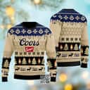 Coors Banquet Beer Ugly Christmas Sweater Chevron Pattern