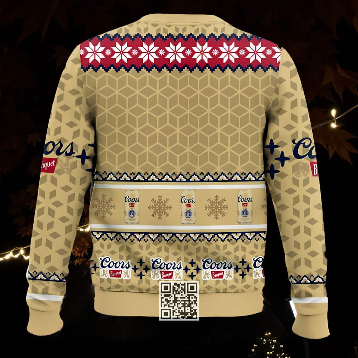 Coors Banquet Ugly Christmas Sweater Drink More Dead Inside