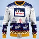 Personalized Hamm's Beer Ugly Christmas Sweater Reindeer Custom Name