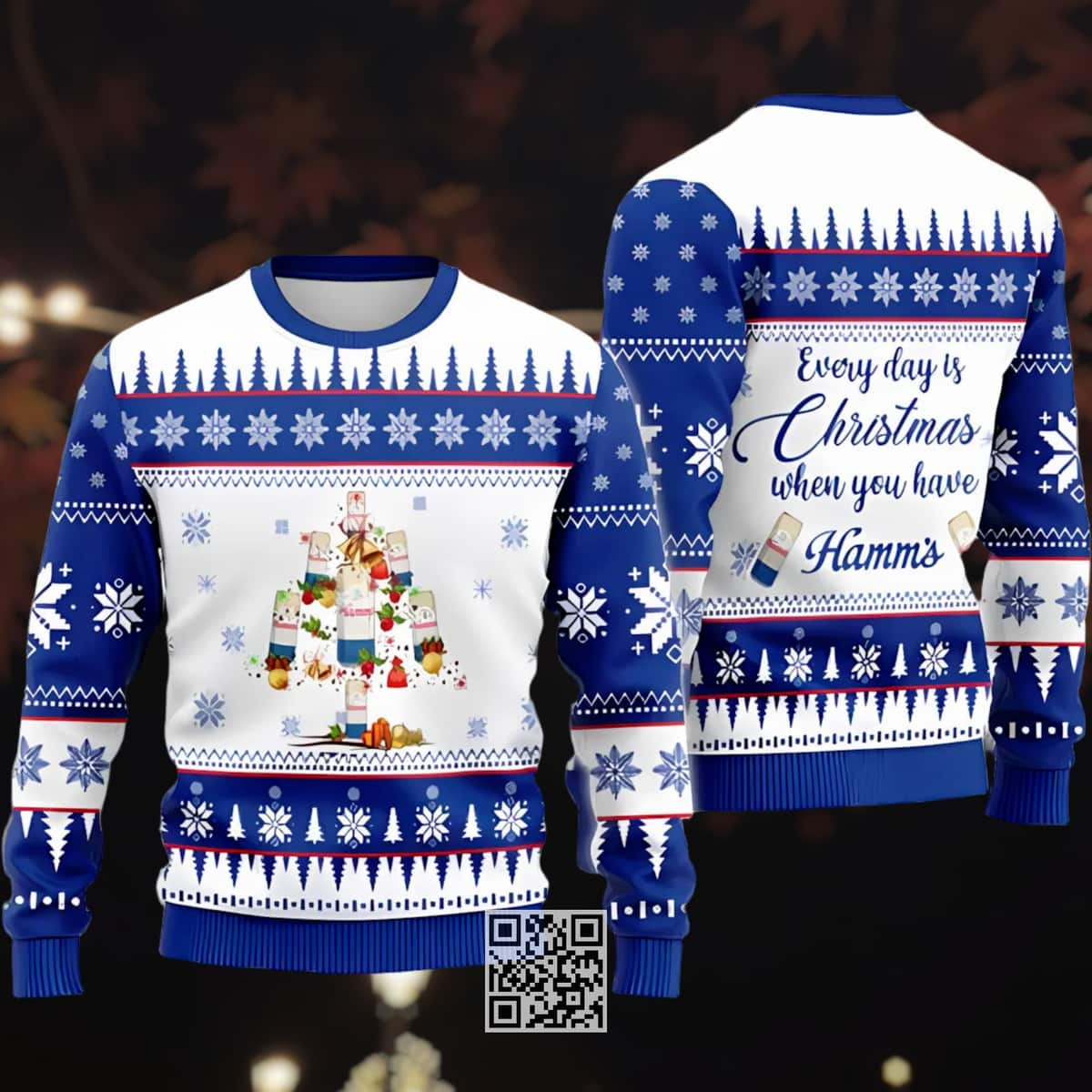 Everyday Is Christmas When You Have Hamm’s Beer Ugly Christmas Sweater