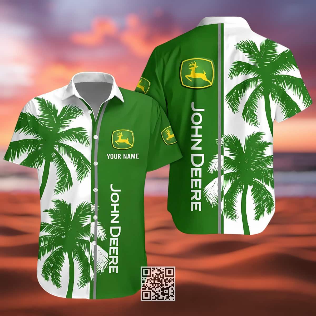 Classic John Deere Beer Hawaiian Shirt Custom Name