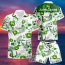 John Deere Beer Hawaiian Shirt Hibiscus Flower John Deere Beer Hawaiian Shirt Hibiscus Flower