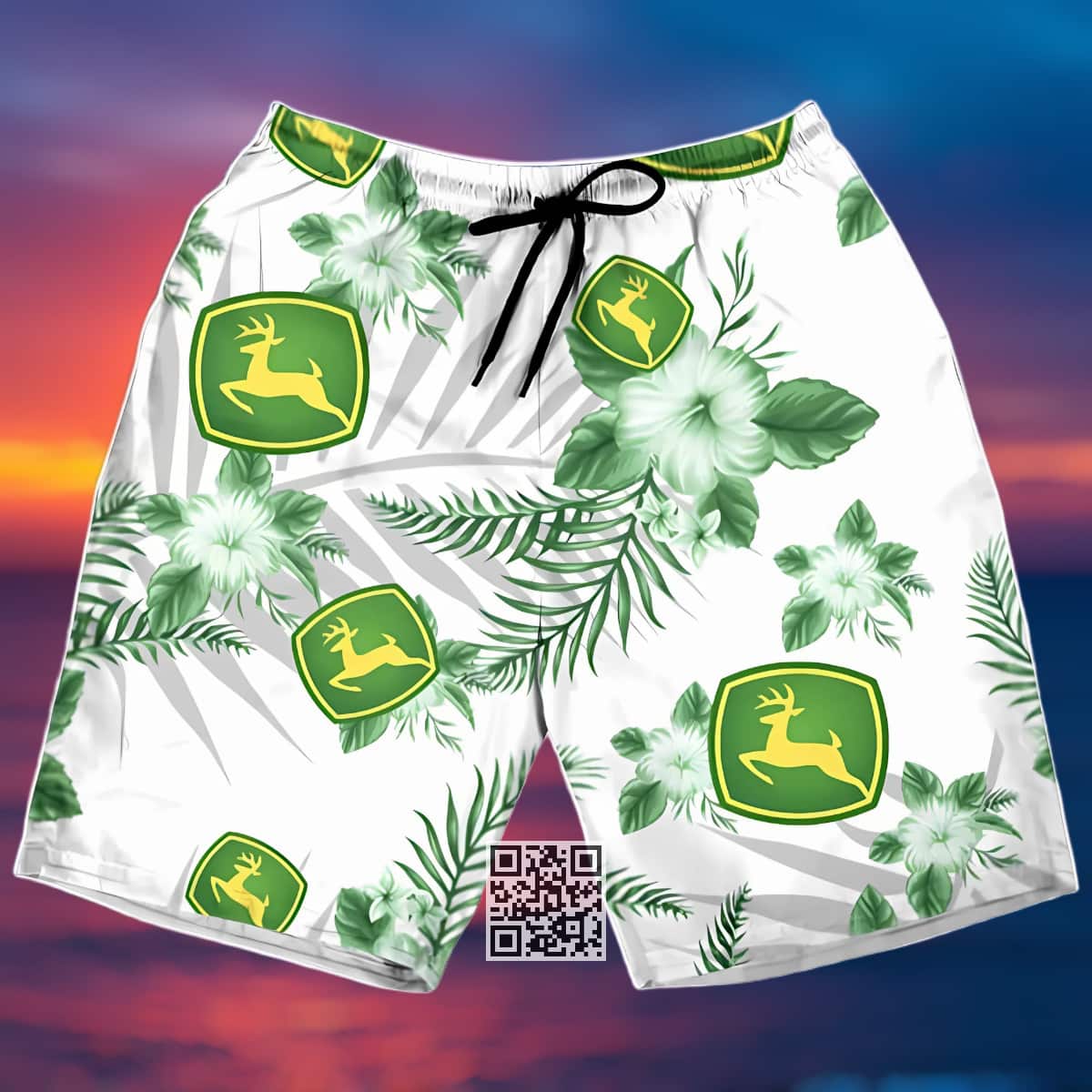 John Deere Beer Hawaiian Shirt Hibiscus Flower John Deere Beer Hawaiian Shirt Hibiscus Flower